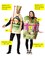 Caesar Salad Bag & Caesar Dressing Couples Halloween Costume, Adult One Size